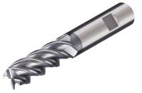 14N060 Carbide End Mill, 3/8 , Cut 1-1/4 , 4 FLT