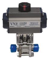 14N257 Actuated Ball Valve, 4 In, 316 SS