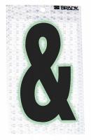 14R048 Reflective Symbol, &amp; , 2-3/8 In. H, PK 10