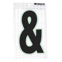 14R051 Reflective Symbol, &amp; , 3-1/2 In. H, PK 10