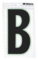 14R111 Ultra Reflective Letter, B, PK 10