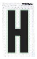 14R117 Ultra Reflective Letter, H, PK 10