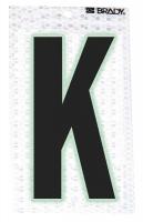 14R120 Ultra Reflective Letter, K, PK 10