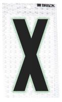 14R133 Ultra Reflective Letter, X, PK 10