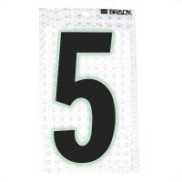 14R141 Ultra Reflective Numbers, 5, PK 10