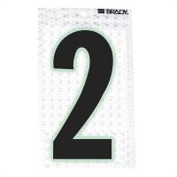 14R174 Ultra Reflective Numbers, 2, 6 In. H, PK 10