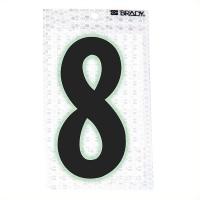 14R180 Ultra Reflective Numbers, 8, 6 In. H, PK 10