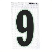 14R181 Ultra Reflective Numbers, 9, 6 In. H, PK 10