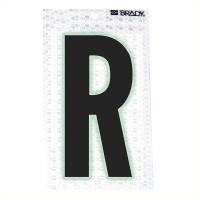 14R199 Ultra Reflective Numbers, R, 6 In. H, PK 10