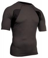 14T586 Tactical Crew Neck Shirt, Black, M