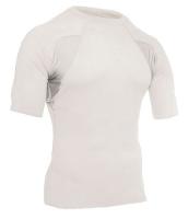 14T606 Tactical Crew Neck Shirt, White, S