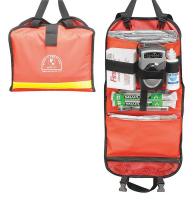 14U323 Tornado/Hurricane Safety Kit, 52 Pc, Red