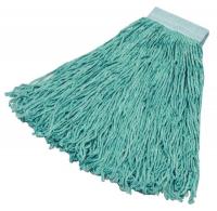 14U460 Mop, Cut End, 16oz, 6PK, Green, 5in Headband