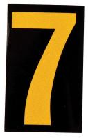 14V772 Reflective Numbers And Letters, 7, PK 25