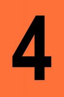 14V846 Reflective Numbers And Letters, 4, PK 25