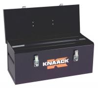 14V885 Hand Held Tool Box, Stl, Blk, 22 x 9 x 9 In