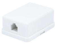 14W959 Surface Mount Box, 6P2C, 1P, Comp, Wht