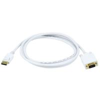 14X022 CPU Cord, Displayport/VGA, 6ft, White