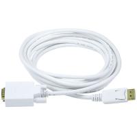 14X023 CPU Cord, Displayport/VGA, 10ft, White