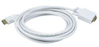 14X024 CPU Cord, Displayport/VGA, 15ft, White