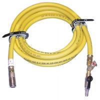 14X263 Inflation Hose, Yellow, With Shut Off, 16Ft