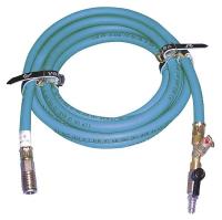 14X266 Inflation Hose, Blue, With Shut Off, 32Ft
