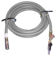 14X272 Inflation Hose, Gray, With Shut Off, 32Ft
