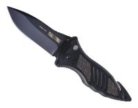 14X508 Folding Knife, Plain, 9-1/2 In., Black