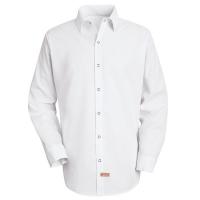 14Y233 Lng Slv Shirt, White, 100% PET, 4XL