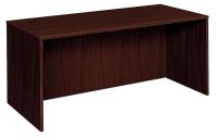 14Y298 Desk, 30 In.D, Mahogany