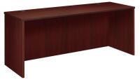 14Y337 Desk, 24 In.D, Mahogany