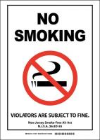 14Z461 NEW JERSEY NO SMOKING SIGN