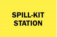 14Z535 Spill Station Sign, 10 x 10 In.