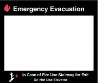 14Z544 Fire Stairways Sign, 15 x 17 In.