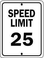 14Z561 Traffic Sign, 24 x 18In, BK/WHT, Fiberglass