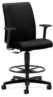 14Z809 Task Stool w/Adjustable Footring, Black