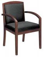 14Z842 Guest / Side Chair, 250 lb., Black