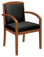 14Z843 Guest / Side Chair, 250 lb., Black