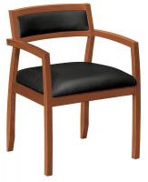 14Z845 Guest / Side Chair, 250 lb., Black