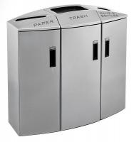 15A638 Recycling Station, 44 Gal, Silver