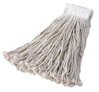 15A642 Wet Mop, Cut End, Rayon, White, 16oz, PK 12