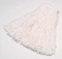 15A645 Wet Mop, Cut End, Rayon, White, 32oz, PK 12