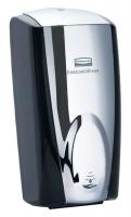 15A703 Soap Dispenser, 1100mL, Black/Chrome, PK 10