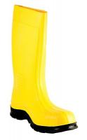15D877 Boots, Plain Toe, PVC, 15 In, Yellow, 7, PR