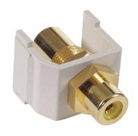 15D927 F/F Coupler, RCA PT, Ylw