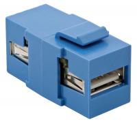 15D938 USB Connector, A to A, 2.0, Blue