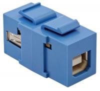 15D939 USB Connector, A to B, 2.0 Reversible, Blu