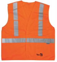 15F246 Flame Resist Vest, Class 2, S/M, Orange