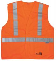 15F247 Flame Resist Vest, Class 2, L/XL, Orange