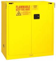 15F252 Flammable Safety Cabinet, 30 Gal., Yellow